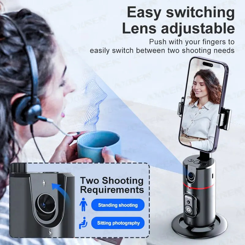 Capture Life in 360°: The Ultimate Gimbal Stabilizer for Your Selfie Game!