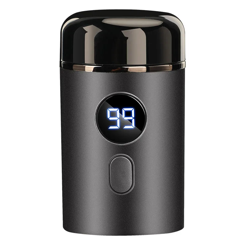 Compact Type-C Rechargeable Electric Shaver with Digital Display for Men - Ideal for Travel and Everyday Use