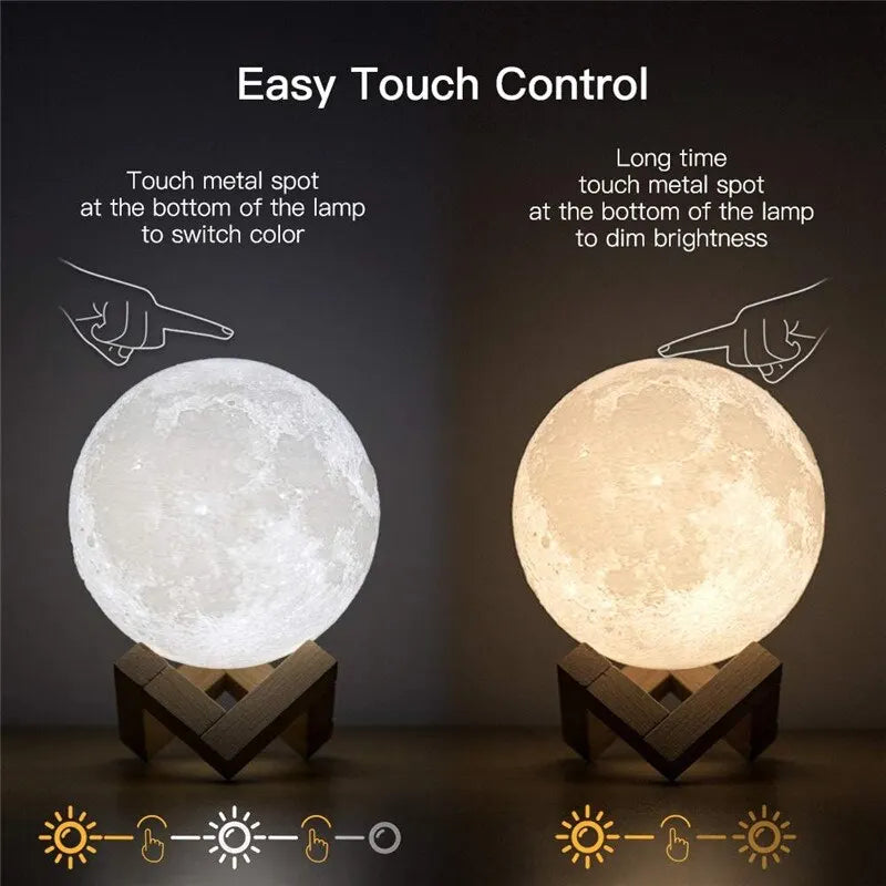 Light Up Your Life with the Moon: The 3D Print LED Night Light That’s Out of This World!