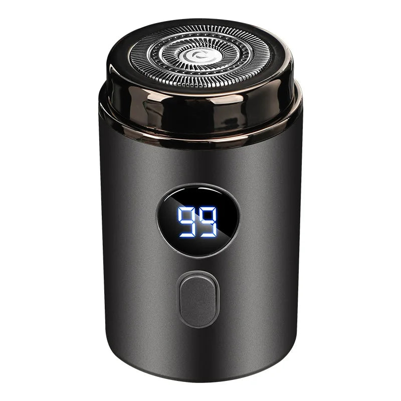 Compact Type-C Rechargeable Electric Shaver with Digital Display for Men - Ideal for Travel and Everyday Use