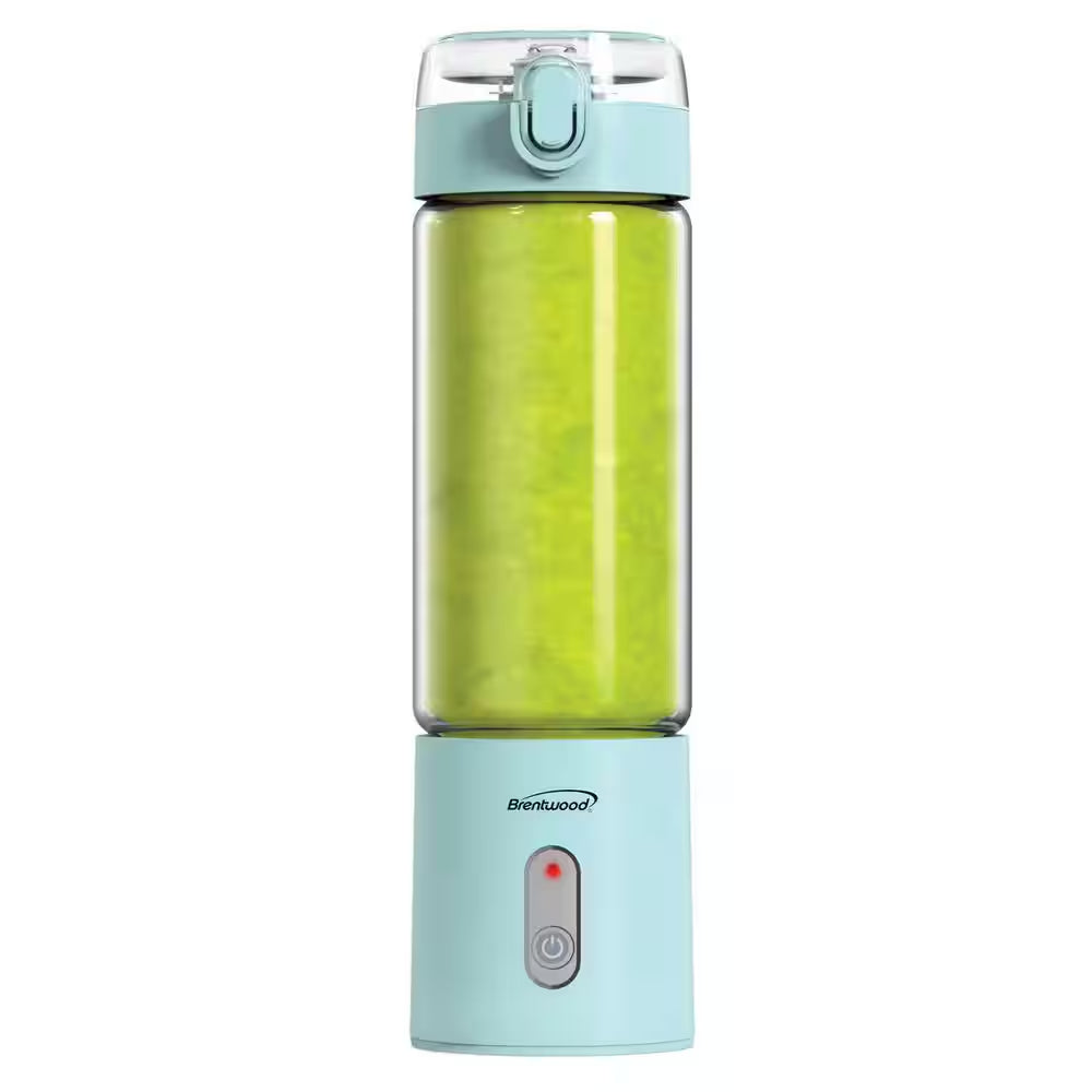 17 Oz. Single Speed Blue Portable Glass Blender