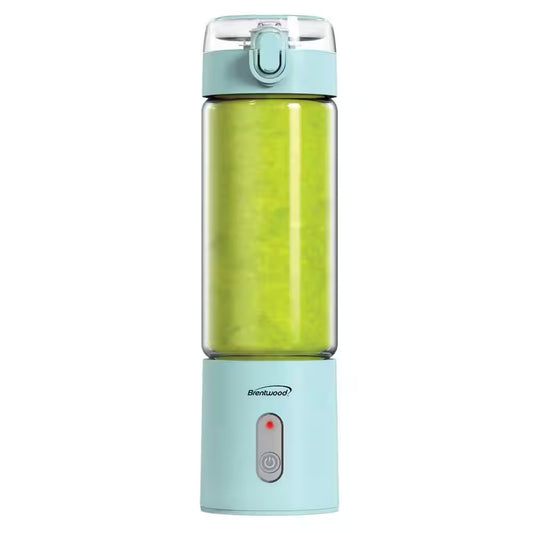17 Oz. Single Speed Blue Portable Glass Blender